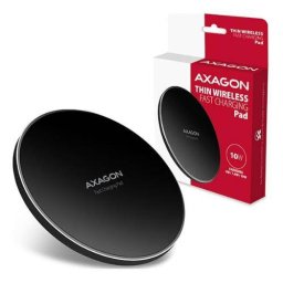 Pad Incarcator Wireless AXAGON WDC-P10T Slim Qi 5/7.5/10W Conector micro USB Negru