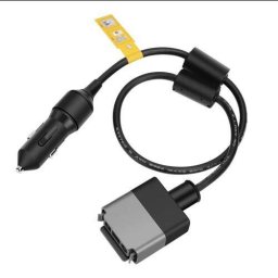 Cablu Conector EcoFlow cu Mufa Auto 12V pentru conectare Microinverter la Power Station EcoFlow Negru