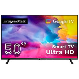 Televizor LED Kruger&Matz KM0250UHD-SA Smart Ultra HD GoogleTV 50Inch 60Hz 8Ms Negru