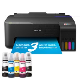 Imprimanta Inkjet Color Epson L1230 CISS Format A4 33ppm/15ppm Negru