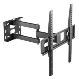 Suport de Perete Superior Full Motion Extra Slim pentru TV/Monitor Plat Diagonala Compatibila 32-55Inch Unghi Reglabil Sus-Jos si Stanga-Dreapta VESA Compatibil Max 400x400 Max 35KG Negru