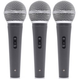 Set 3 Microfoane Mana BoomTone DJ 3 Bucati Nuca Microfon Negru