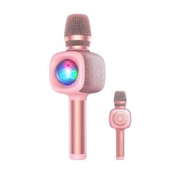 Microfon OneOdio Wireless Bluetooth Iluminare Bopmen Star 10 Roz