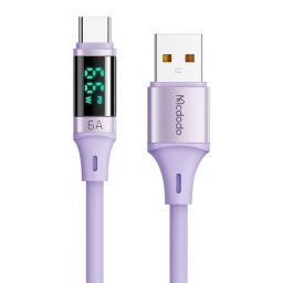 Cablu Date Mcdodo USB Type-C USB Digital Display Silicone Super Fast Charging 6A 1.2m Mov