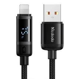 Cablu Date Mcdodo USB Lightning Digial Display Fast Charging 1.2m Negru