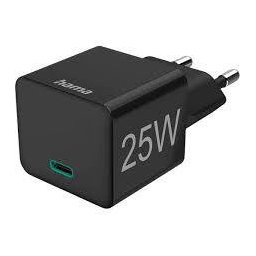 Mini-Charger Hama USB-C PD/QualcommÂ® 25 W Black