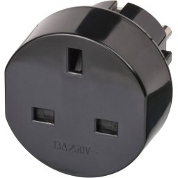 Adaptor Priza Brennenstuhl Calatorie Plug GB/EU Negru