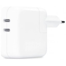 Incarcator Retea Apple 2xUSB-C 35W Alb
