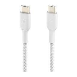 Cablu De Date\Incarcare Belkin USB-C to USB-C 2.0 Braided 1M Alb