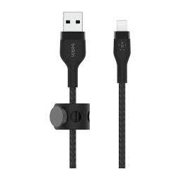 Cablu De Date\Incarcare Belkin USB-A to LTG Braided 1M Negru