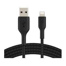 Cablu De Date\Incarcare Belkin USB-A to Lightning Braided 3M Negru
