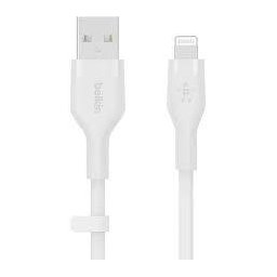 Cablu De Date\Incarcare Belkin USB-A to Lightning Braided 3M Alb