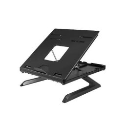 Suport de Birou Logilink AA0133 pentru Notebook 9 Pozitii Holder pentru Smartphone Suporta Dimensiuni 10-15.6Inch Pliabil Negru