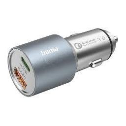 Incarcator Auto Hama 1x USB-C PD 1x USB-A QC 38 W Metal