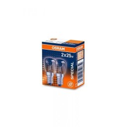 Becuri Incandescente Osram x2 buc Pentru Cuptor t26 e14 25W 160 Clasa G