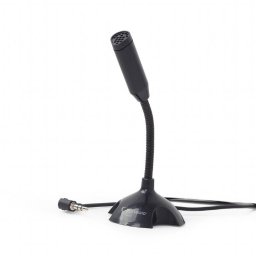 Microfon Gembird Suport Tip Picior Conector Jack 3.5Mm Negru