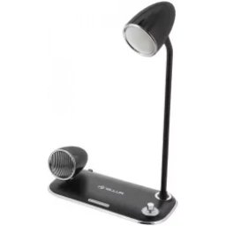 Incarcator Wireless de Birou Tellur Nostalgia TLL151361 15W cu Lampa de Birou si Boxa Bluetooth Negru