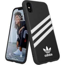 Husa de Protectie Adidas 31597 pentru iPhone X/Xs Negru/Alb