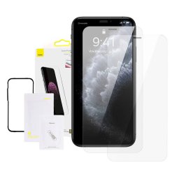 Folie Protectie Baseus 0.3mm Full-glass Tempered Glass Film x2buc Apple iPhone XS Max/11 Pro Max 6.5inch