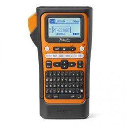 Imprimanta Etichete Portabila Brother PTE310BTVPQL1 8 Marimi Imprimare 15 Tipuri Margini QWERTY USB Bluetooth Negru/Portocaliu