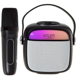 Set Karaoke Adler AD 1199 Microfon Si Boxa SD/USB/AUX/Bluetooth Negru