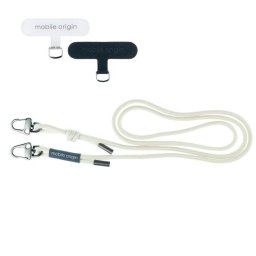 Mobile Origin Lanyard Rope, 6 mm, Ajustabil 82-163cm, Alb