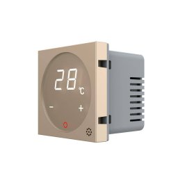 Modul Termostat Livolo Sisteme Incalzire Electrice Serie Noua Incastrat Touch Auriu