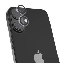 Folie protectie Devia Sticla Camera Peak Series Crystal pentru iPhone 16 / 16 Plus pachet de 2 buc Transparent
