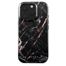 Husa Burga Dual Layer Rose Gold Marble pentru iPhone 16 Pro