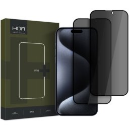 Folie protectie HOFI Sticla Securizata Full Glue Set 2 bucati 2.5D Privacy Glass PRO+ pentru Apple iPhone 16