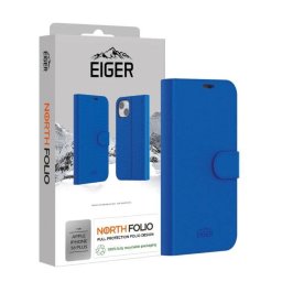 Husa Eiger North Folio Case pentru iPhone 16 Plus Albastru