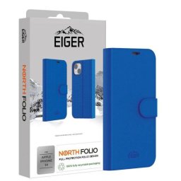 Husa Eiger North Folio Case pentru iPhone 16 Albastru