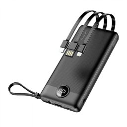 Acumulator Extern VEGER C10 W1116 10000mAh USB/microUSB/Type-C/Lightning Negru