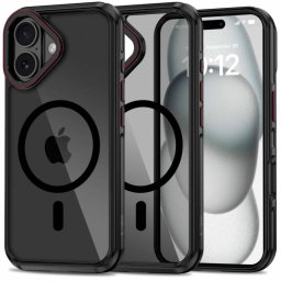 Husa TECH-PROTECT Maghybrid Neagra MagSafe pentru Apple iPhone 16