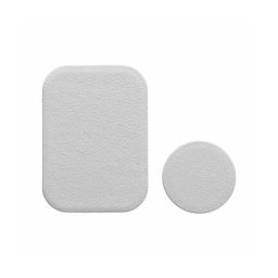 Sticker Metalic OEM Leather Pentru Suport Auto Magnetic Set 2x Bucati Argintiu