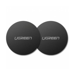 Sticker Metalic UGREEN Cu Adeziv Pentru Suport Auto Magnetic Set 2x Bucati Negru