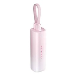 Acumulator Extern Vention 5000mAh FHWR0 20W + USB-C Lightning Roz
