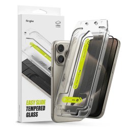 Folie protectie Ringke Sticla Securizata Full Glue Set 2 bucati Neagra Easy Slide pentru Apple iPhone 16 Pro