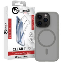 Husa Lemontti Hybrid MagSafe pentru iPhone 16 Pro Gri