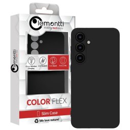 Husa Lemontti Silicon Soft Slim pentru Samsung Galaxy S24 FE Negru