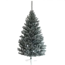 Brad Artificial De Craciun Procart Imperial Grey Inaltime 180 Cm Aspect Natural Argintiu