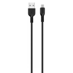 Cablu Date si Incarcare Hoco USB-A - USB-C Flash X20 18W 1m Negru