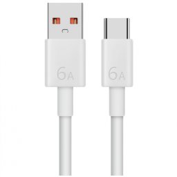 Cablu Date si Incarcare Huawei USB-A - USB-C 66W 1m Alb