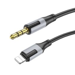 Cablu Audio Borofone Lightning - 3.5mm BL19 Creator 1m Negru