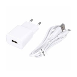 Incarcator Maxlife Retea Cu Cablu microUSB MXTC-01 10.5W 2.1A 1 x USB-A Alb