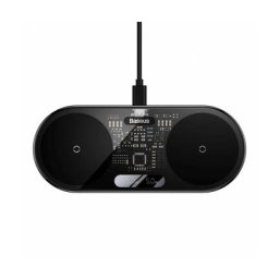 Incarcator Baseus Retea Wireless Digital Led Display 20W 1.1A Negru