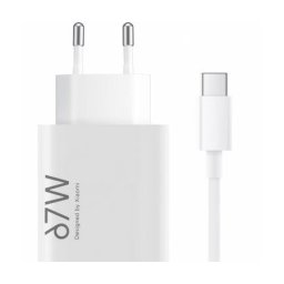 Incarcator Xiaomi Cablu USB-C 67W 6.2A 1 x USB-A Alb