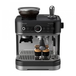 Espresor Semi-Automat Philips Barista Brew PSA3218/10 1350 W 4 Buc Portfiltre Din Otel Rasnita Incorporata Argintiu-Negru