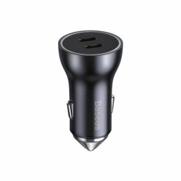 Incarcator Auto Baseus CGJM000213 Golden Contactor Max Quick Charge 60W 2 x USB Type-C Gri