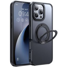 Husa Mcdodo Mata MagSafe pentru iPhone 16 Pro cu suport Negru
